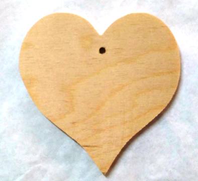Dřevěné srdce velké 25 cm