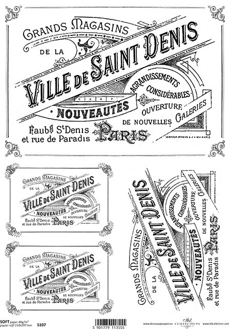 Papír soft A4 pro tvoření - Ville de Saint Denis