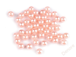 Plastové voskové perly Glance 8 mm 10 g PUDROVÁ