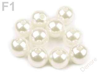 Plastové voskové perly Glance 10 mm 10 g PERLOVÁ