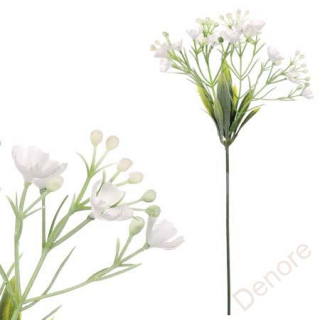 Přízdoba bílé květy - zápich