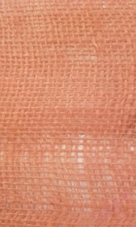 Jutová tkanina žlutá šíře 130 cm - ORANŽOVÁ