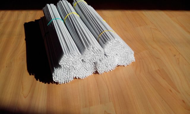 Ruličky hedvábný papír bílé DLOUHÉ 50 cm