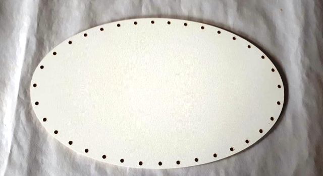 Dno - elipsa 20 x 15 cm - BÍLÁ