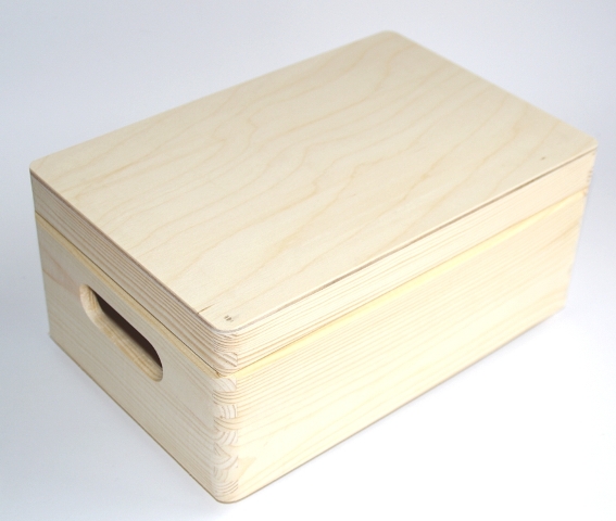 Dřevěný box s víkem velká POŠKOZENÁ