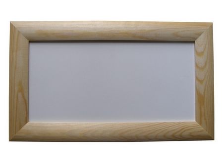 Rámeček přírodní dřevo - plochá rámeček 4 cm - destička 16 x 32 cm