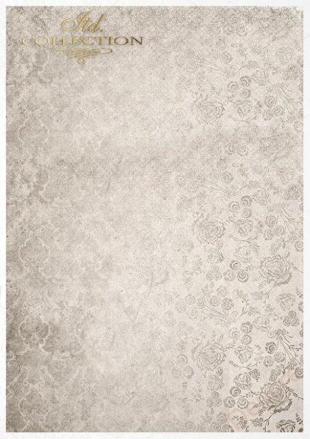 Sada 11 rýžových papírů s příslušenstvím  - SHABBY
