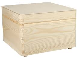 Dřevěný box čtvercový velký