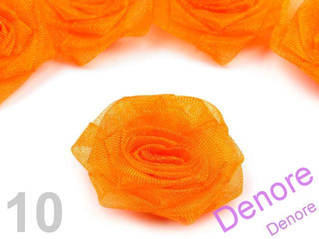 Monofilová růžička 35 mm oranžová