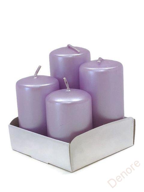 Adventní svíčky postupné metál - sv. fialová