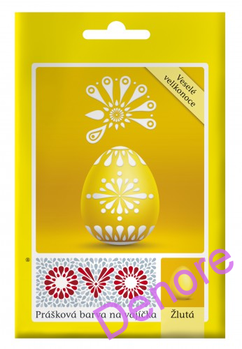 OVO - prášková barva na vajíčka žlutá 