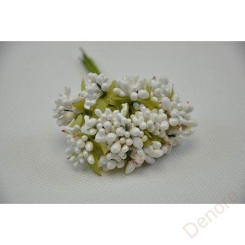 Přízdoba, drobný květ 11 cm - bílá 
