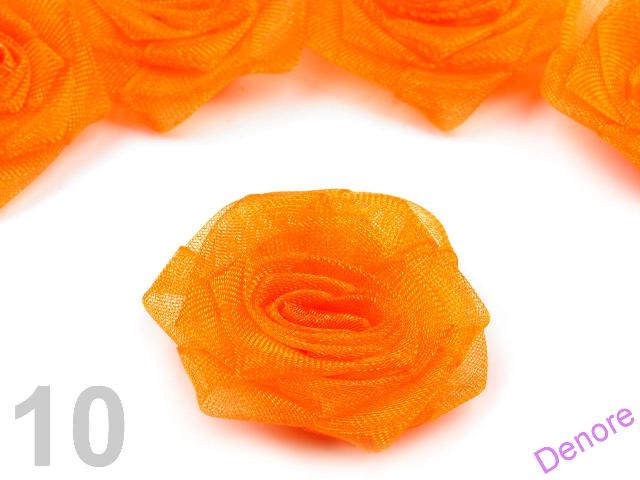Monofilová růžička 35 mm oranžová