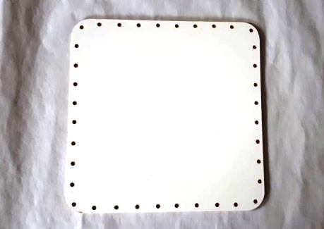 Dno - čtverec - 30 cm - BÍLÉ