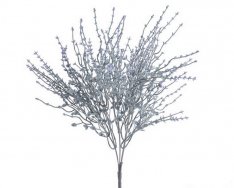 Umělá rostlina - 5 větviček - šedá