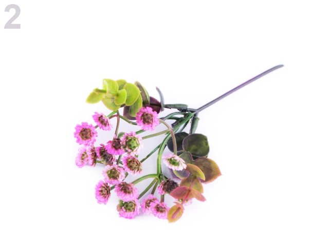 Umělá mini chryzantéma k aranžování RŮŽOVÁ