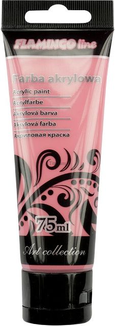 Akrylová barva, 75 ml, barva růžová