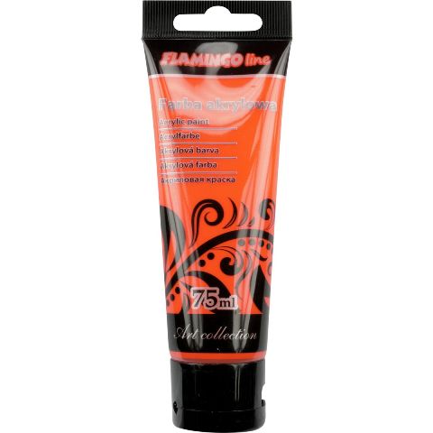 Akrylová barva, 75 ml, NEON ORANŽOVÁ