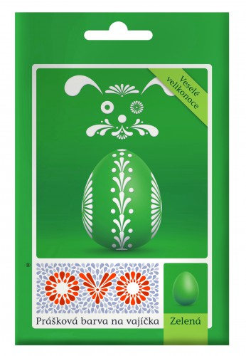 OVO - prášková barva na vajíčka zelená 