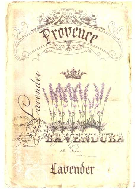 Rýžový papír A4 pro tvoření - Provence