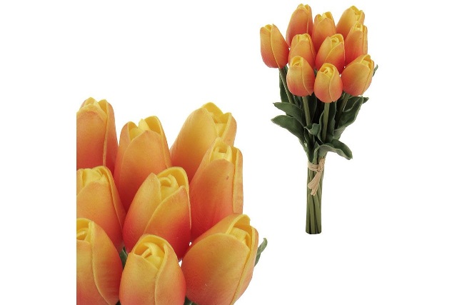 Tulipán pěnový - oranžová - ks