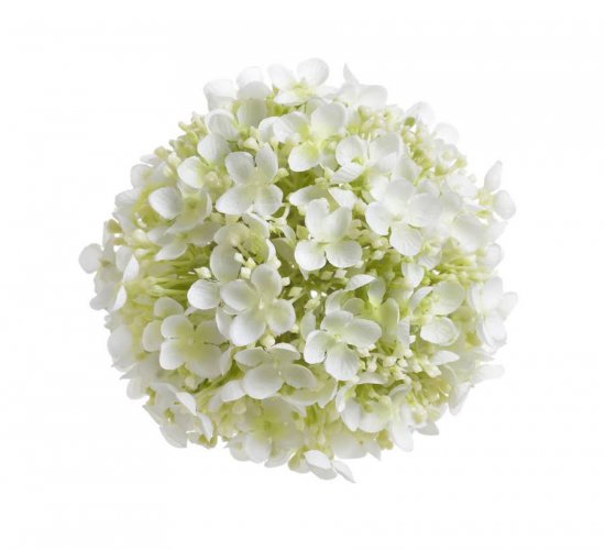 květinová koule 15 cm - bílá