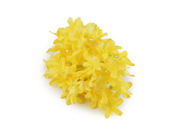 Umělý květ hortenzie 12 cm žlutá