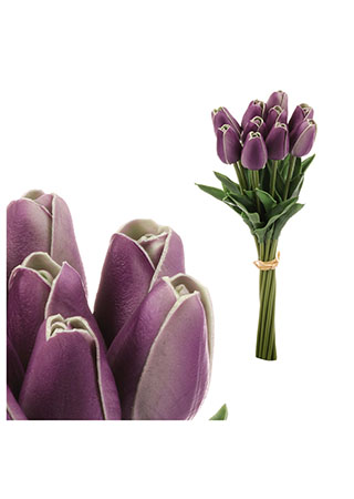 Mini tulipán, barva tmavě fialová