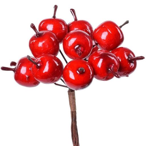 Jablíčka x12 - červená