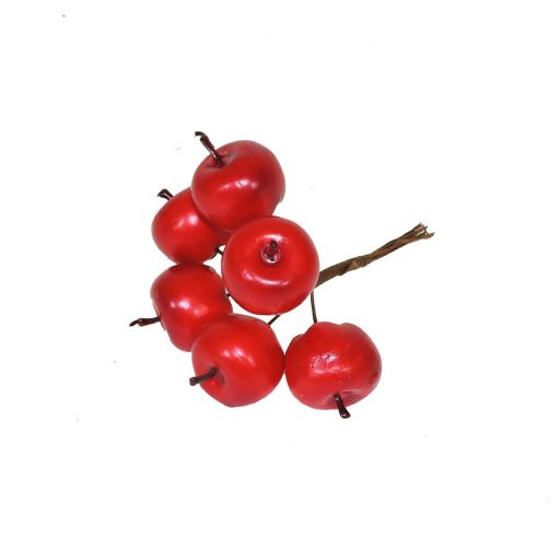 Jablíčka x6 - červená