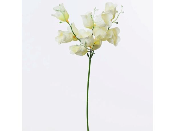 Květinový svazek, větvička, ZVONEČEK - KRÉMOVÝ, 35 cm, 1 kus