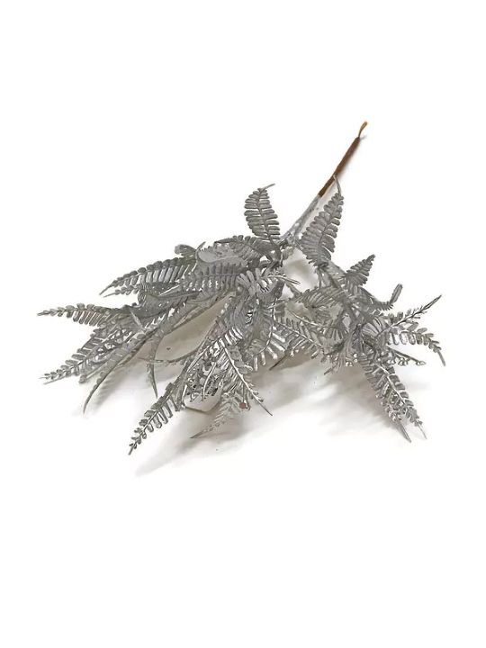 Zápich kapradí - stříbrná, svazek 24 cm