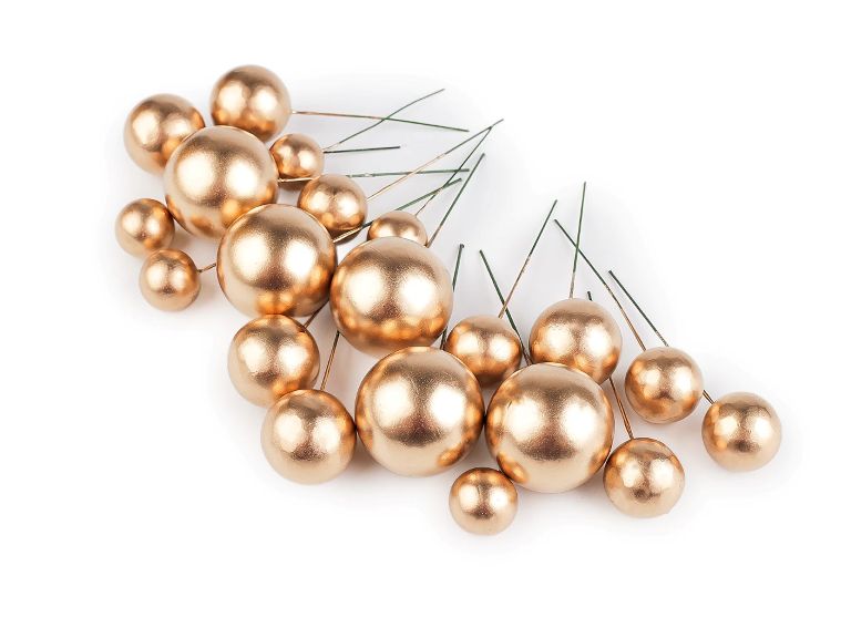 Kuličky / koule na drátku ke tvoření 2-4 cm