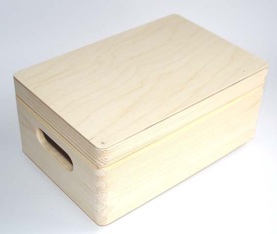 Dřevěný box s víkem