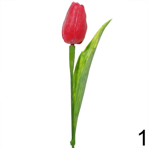 Tulipán plastový červená