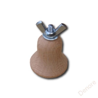 Forma na pletení - dřevěný zvoneček průměr 45 mm