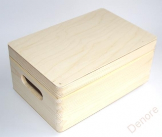 Dřevěný box s víkem velká POŠKOZENÁ