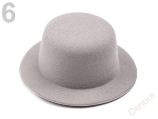 Mini klobouček k dozdobení 13,5 BÍLÁ