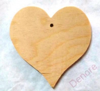 Dřevěné srdce velké 20 cm