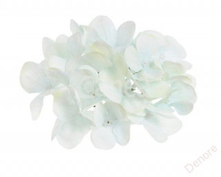 Hortenzie květ 14 cm krémová s modrým nádechem