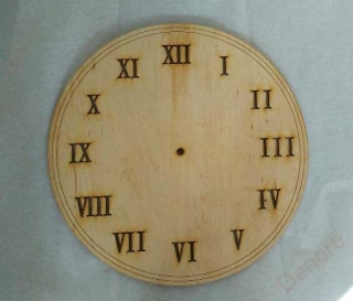 Destička na tvoření - hodiny, ŘÍMSKÁ ČÍSLA - kruh 29 cm