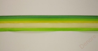 Monofilová stuha s drátem JARO, šíře 25 mm -ZELENÁ