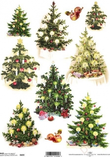 Rýžový papír A4 pro tvoření - Vánoční stromek