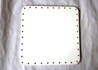 Dno - čtverec - 30 cm - BÍLÉ