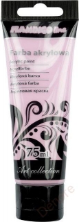 Akrylová barva, 75 ml, barva světle růžová