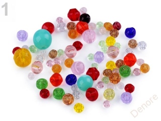 Skleněné korálky ramš MULTICOLOR