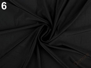 Polyesterový úplet hladký sportovní šíře 175 cm černá