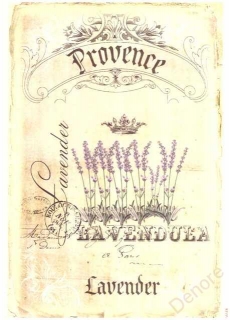 Rýžový papír A4 pro tvoření - Provence