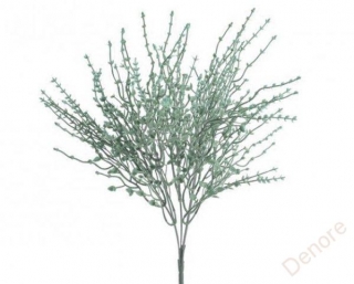 Umělá rostlina - 5 větviček - zelenošedá