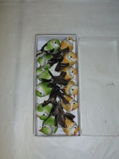 Dekorační ptáček,4 x 8 cm